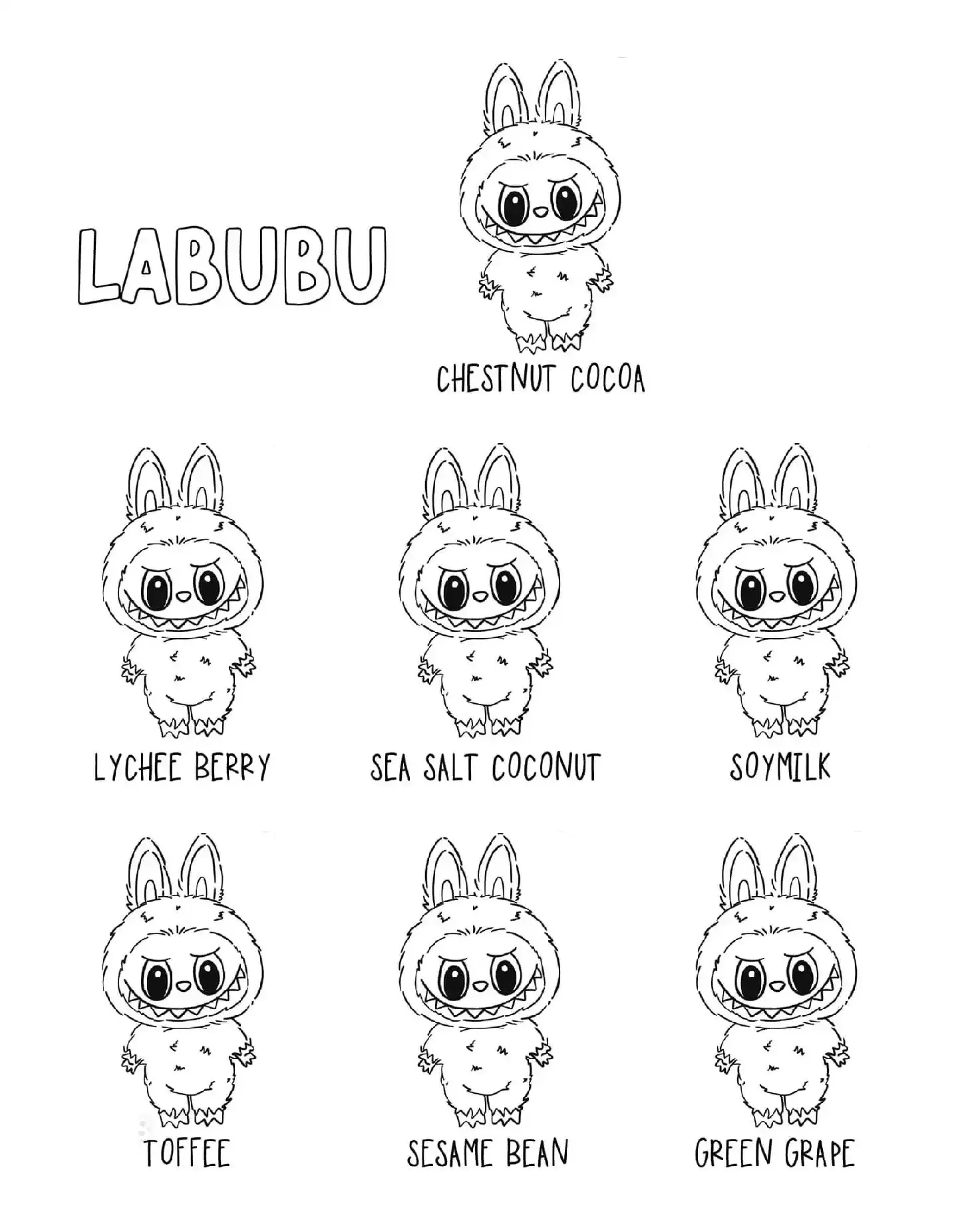 coloriage Labubu gratuit