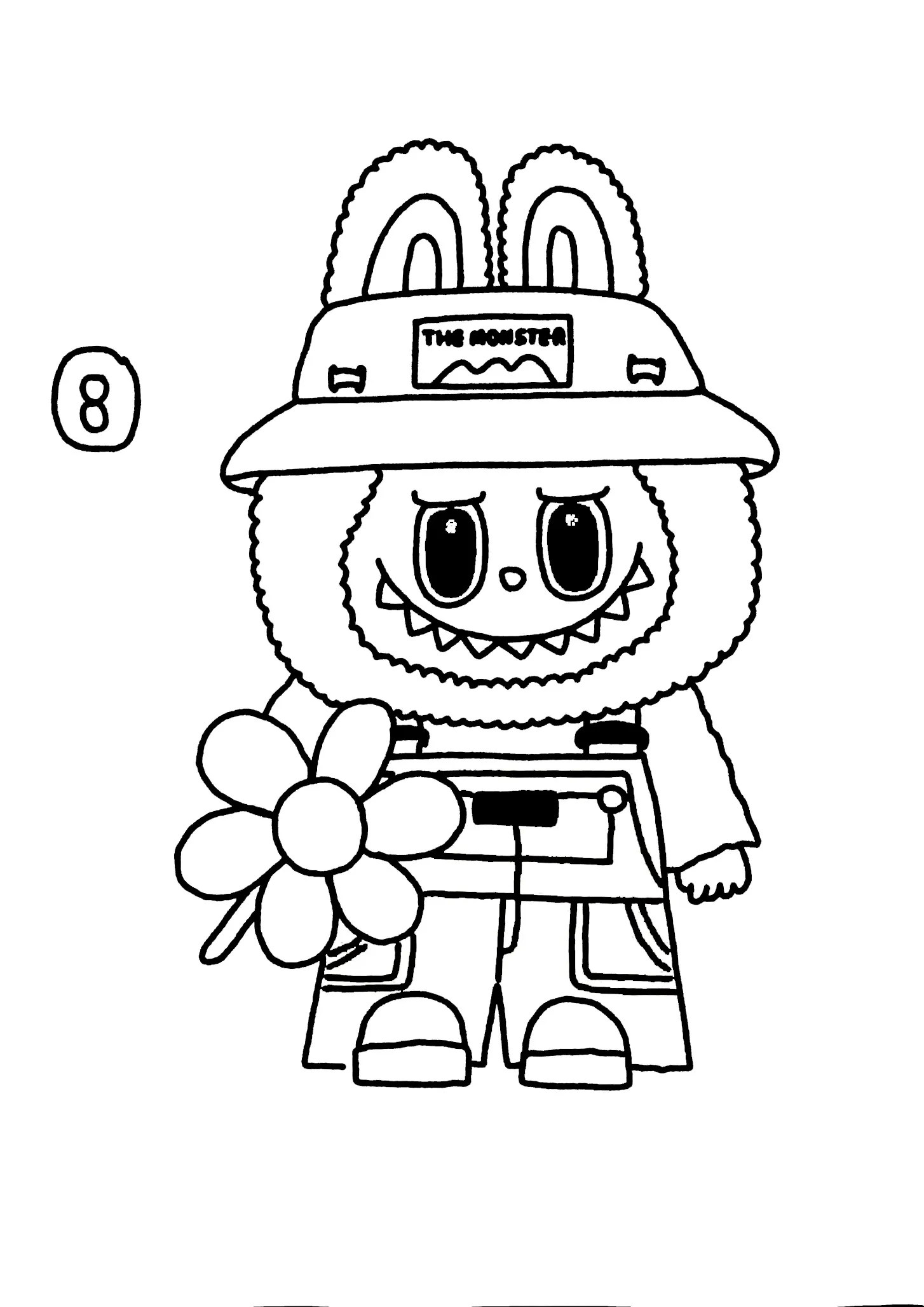 coloriage Labubu a imprimer 2