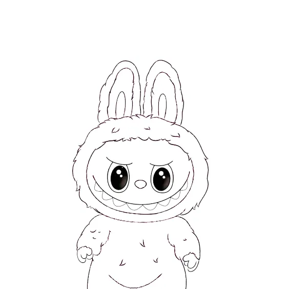 a imprimer coloriage Labubu gratuit