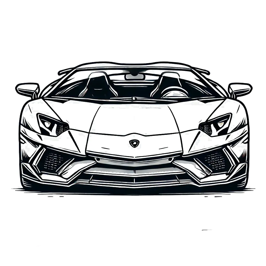 coloriage Lamborghini à imprimer gratuitement pdf