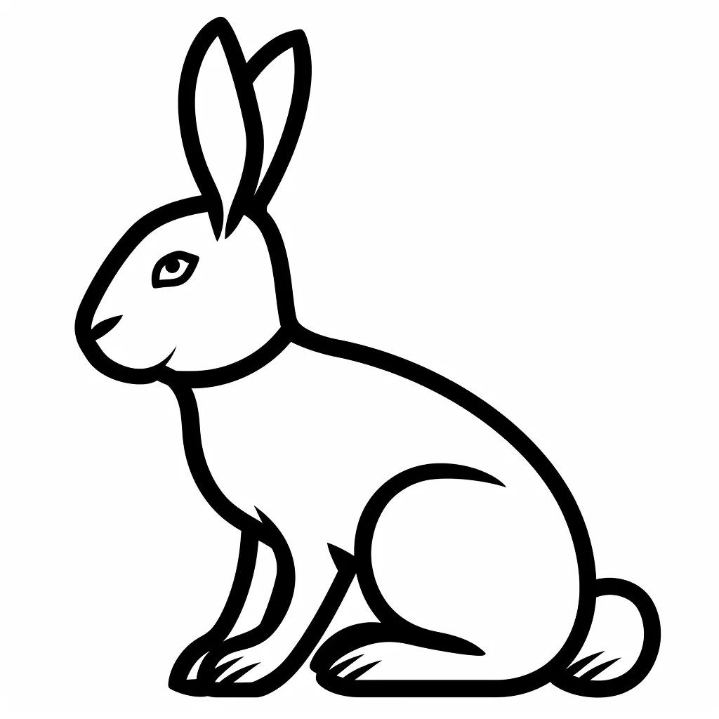 imprimer coloriage Lapin