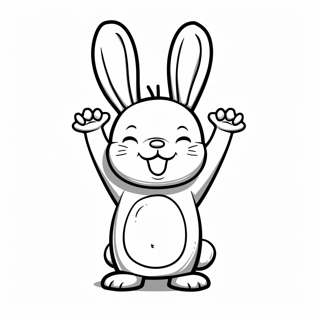 coloriage Lapin pour enfants a imprimer gratuit 1