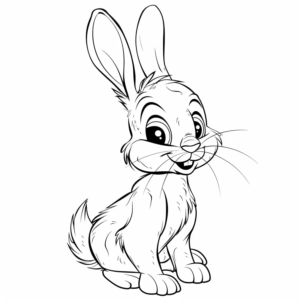 coloriage Lapin pour enfants à imprimer