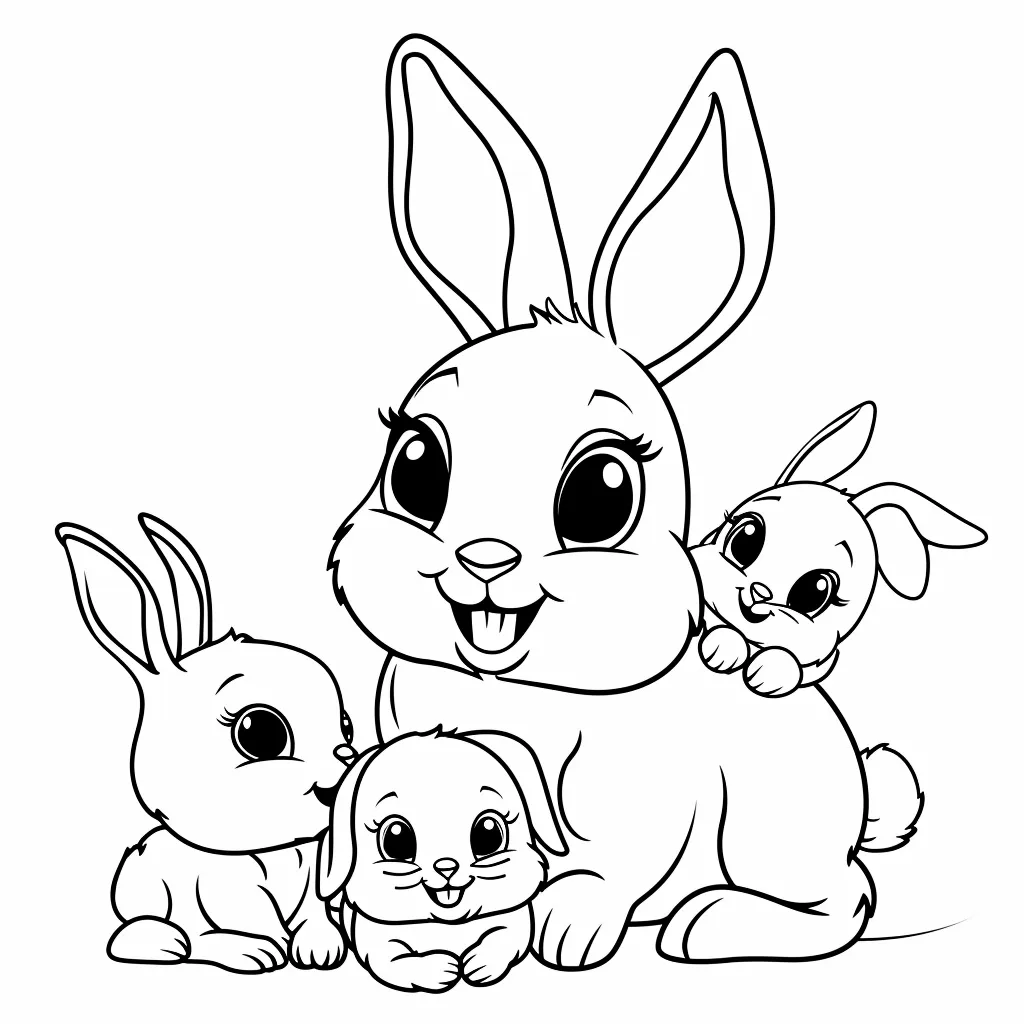 coloriage Lapin a dessiner en ligne