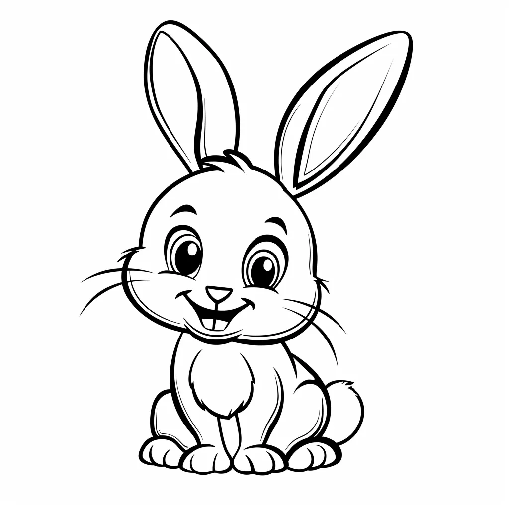 coloriage Lapin pour enfant de 5 ans