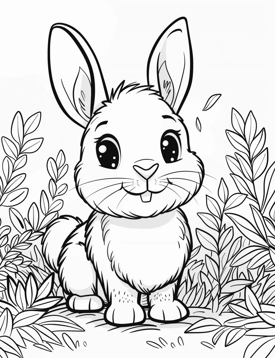 coloriage Lapin à imprimer gratuitement pdf 1