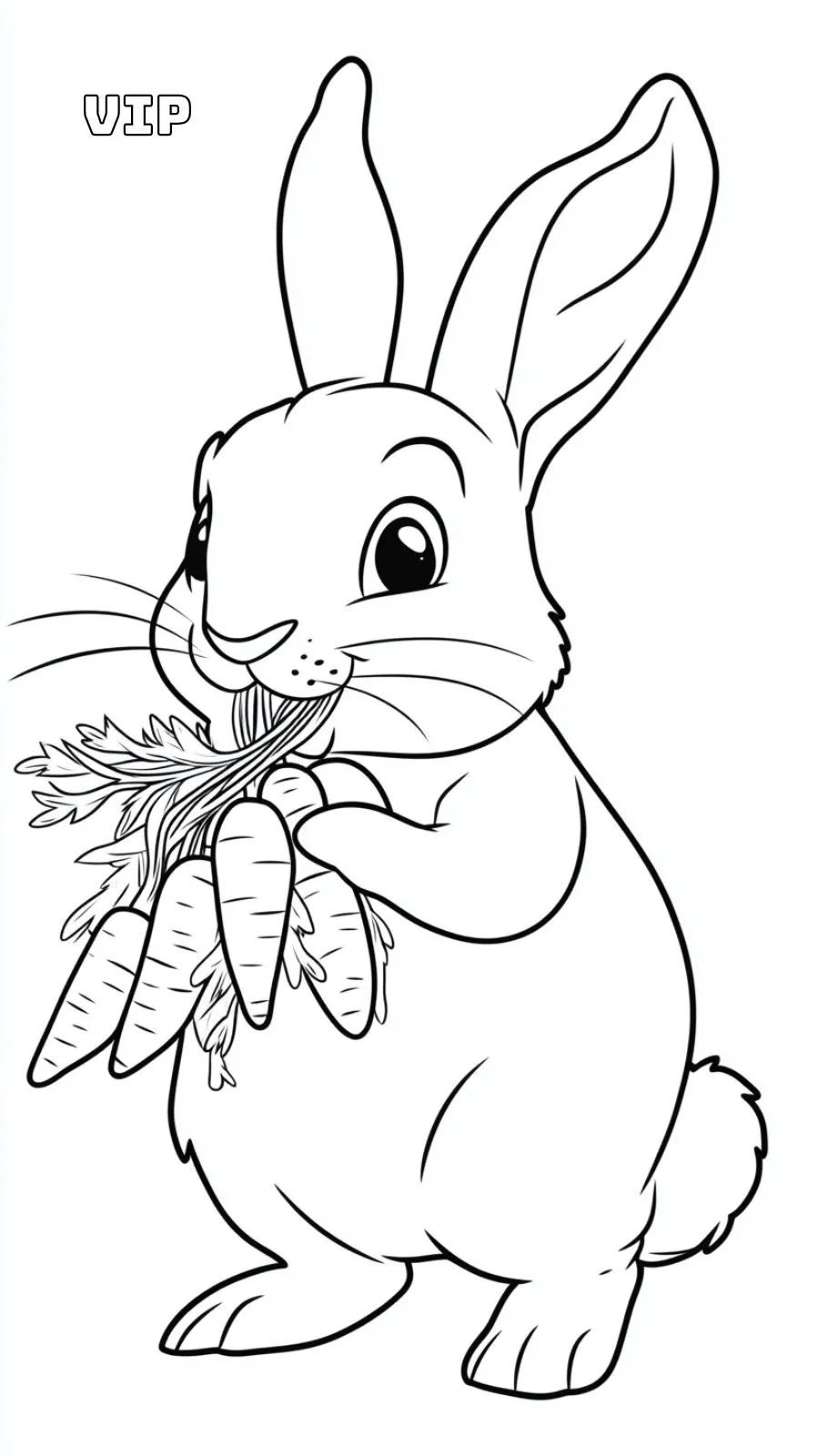 coloriage Lapin a dessiner et imprimer