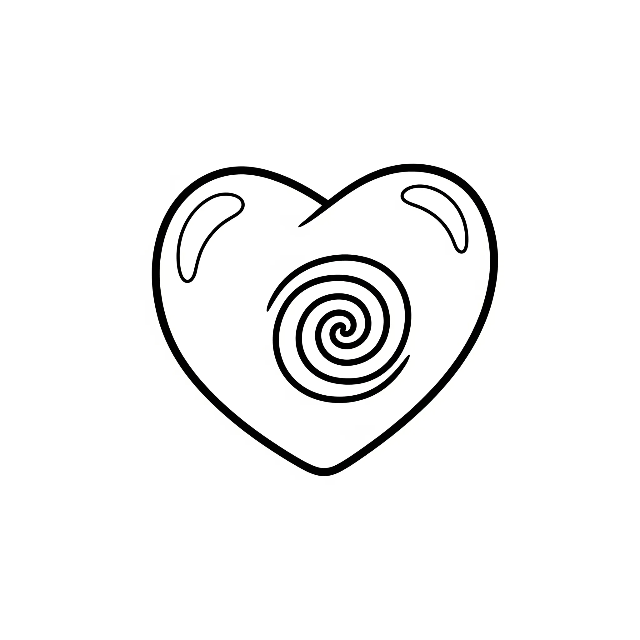 coloriage Le Cœur de Te Fiti educatif pour enfant