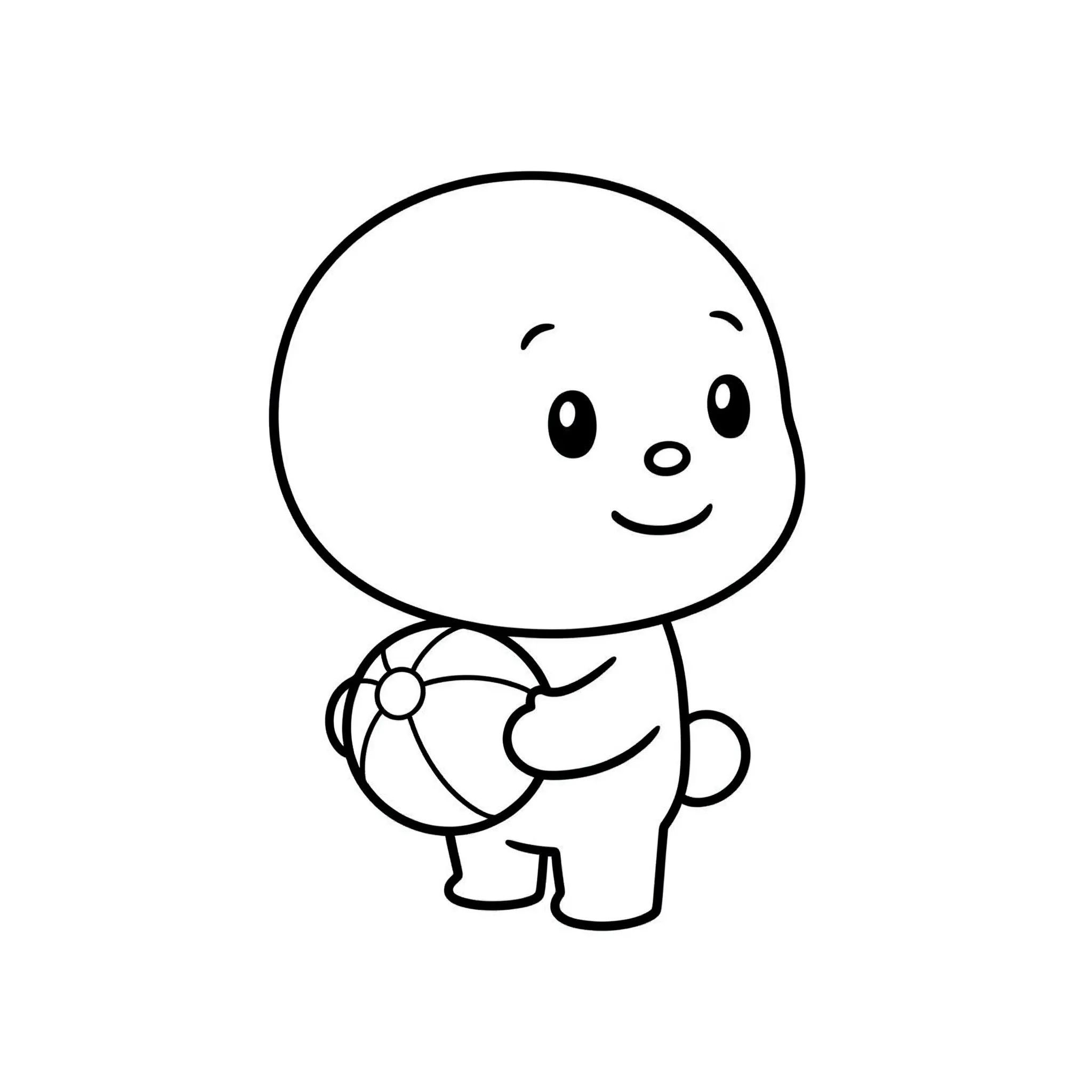coloriage Le ballon de T’choupi et apprentissage