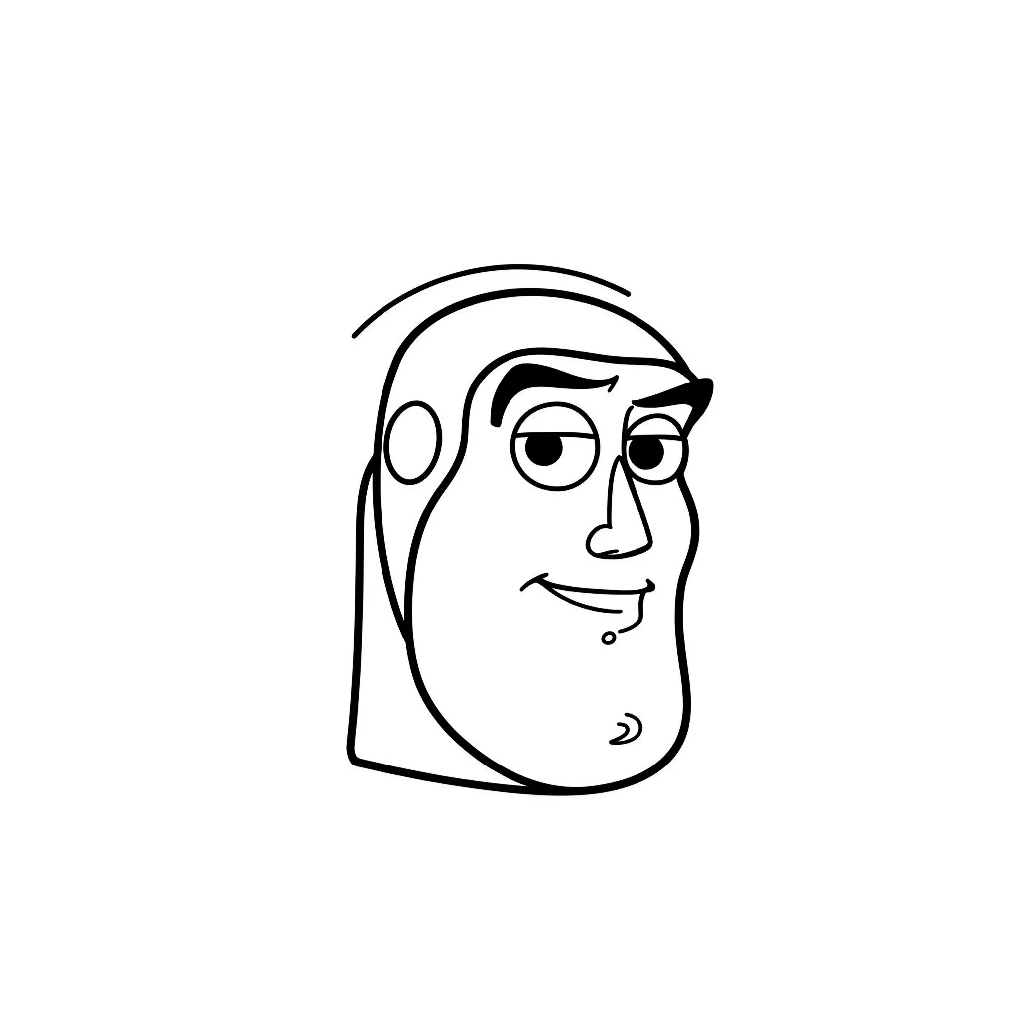 coloriage Le casque de Buzz gratuit