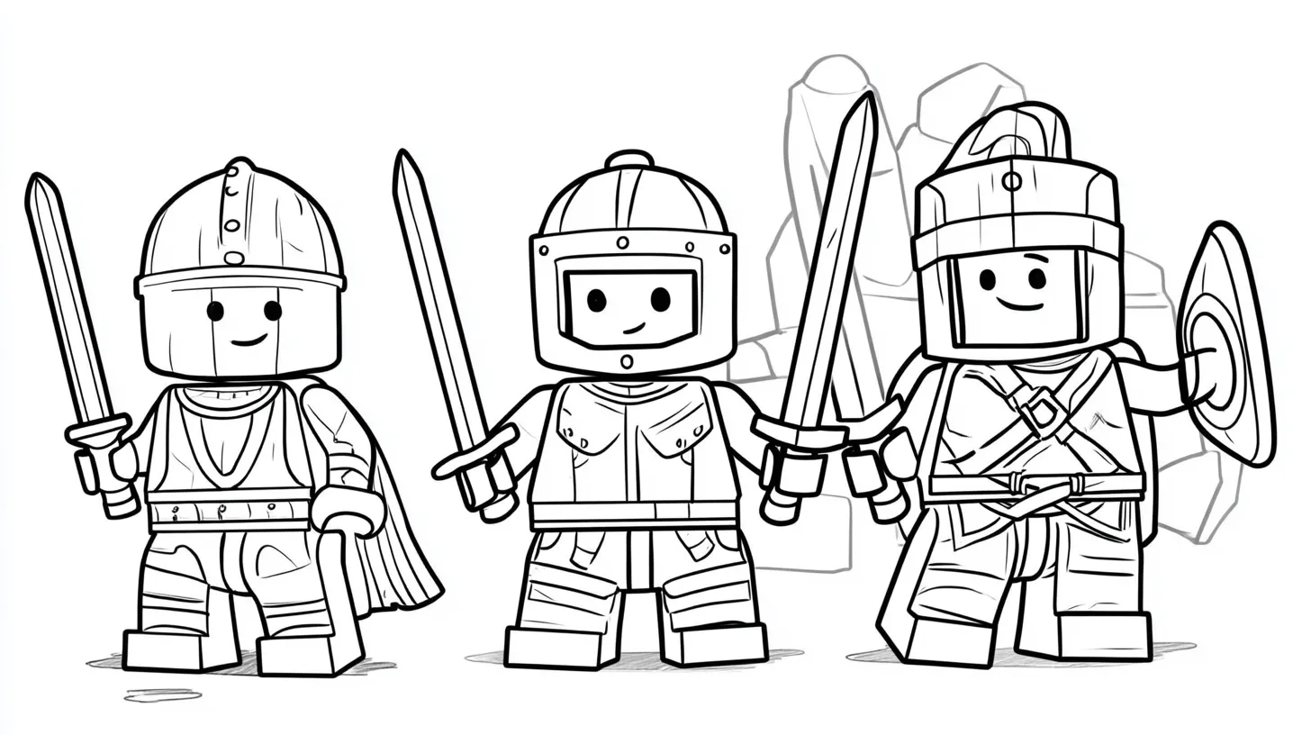 coloriage Lego a colorier en ligne