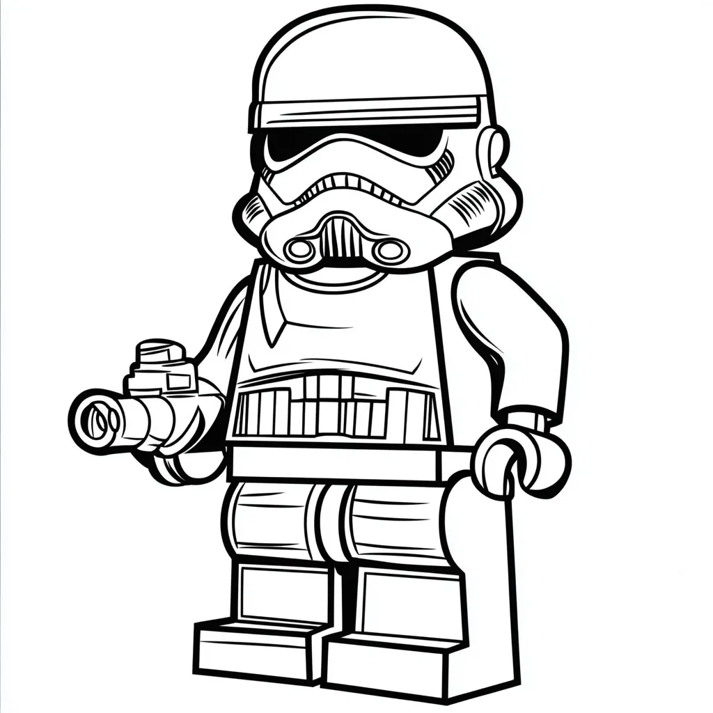 coloriage Lego à imprimer pour enfant de 8 ans