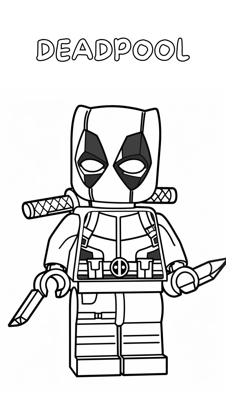 coloriage Lego à imprimer pdf gratuit