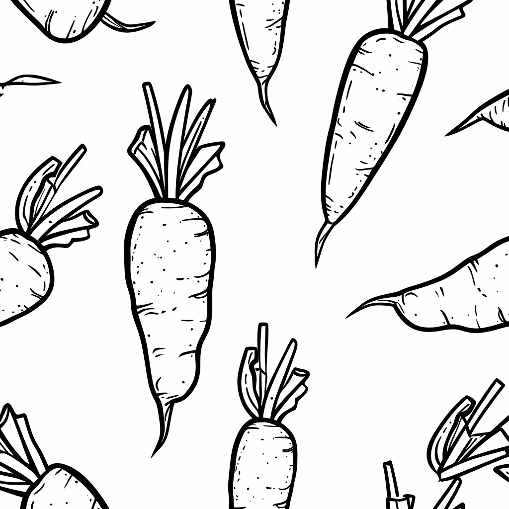 coloriage Légumes pour enfant de 7 ans