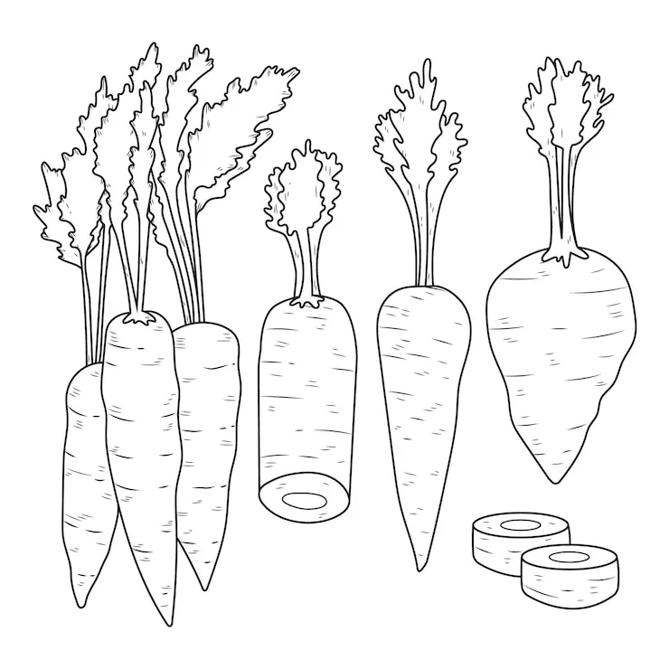 coloriage Légumes gratuit à imprimer