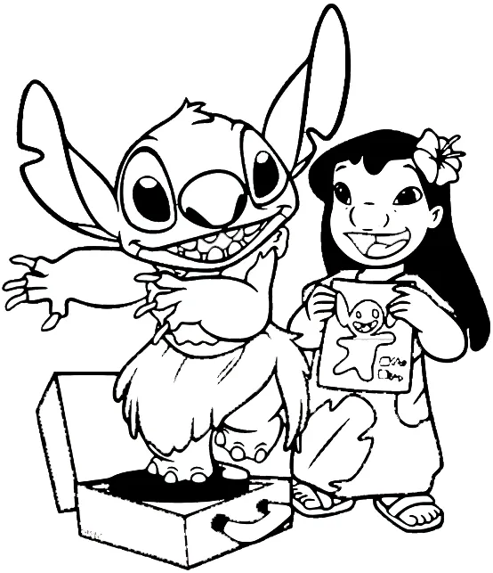 coloriage Lilo pour enfant a imprimer gratuit