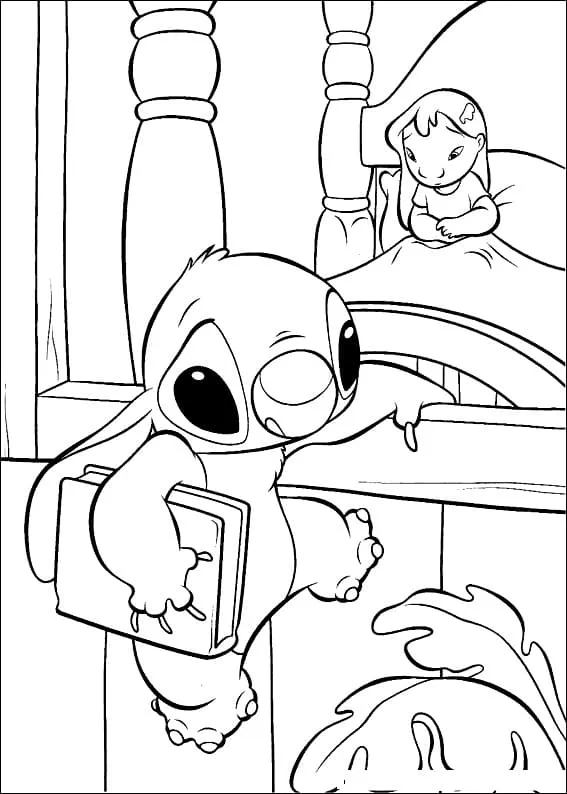 coloriage Lilo Et Stitch gratuit en ligne 1