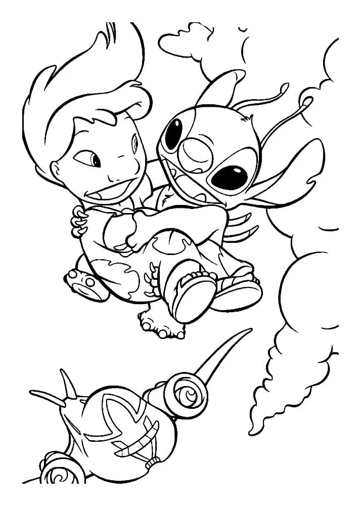 coloriage Lilo Et Stitch et dessin a imprimer 1