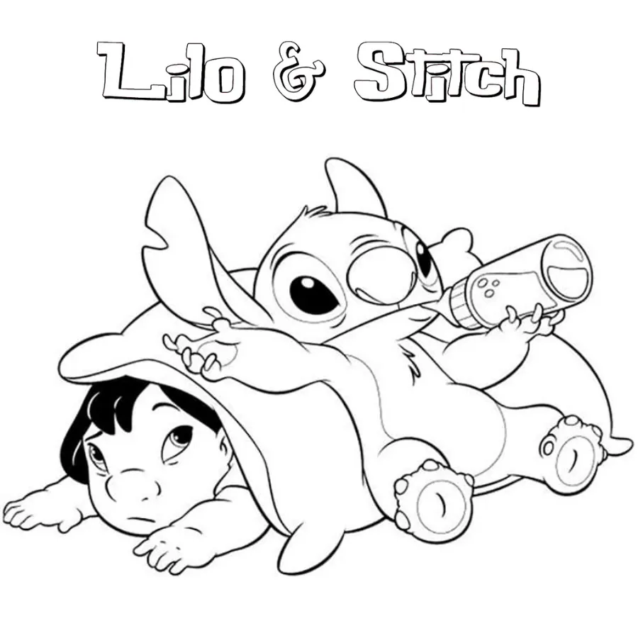 coloriage Lilo Et Stitch et dessin a imprimer