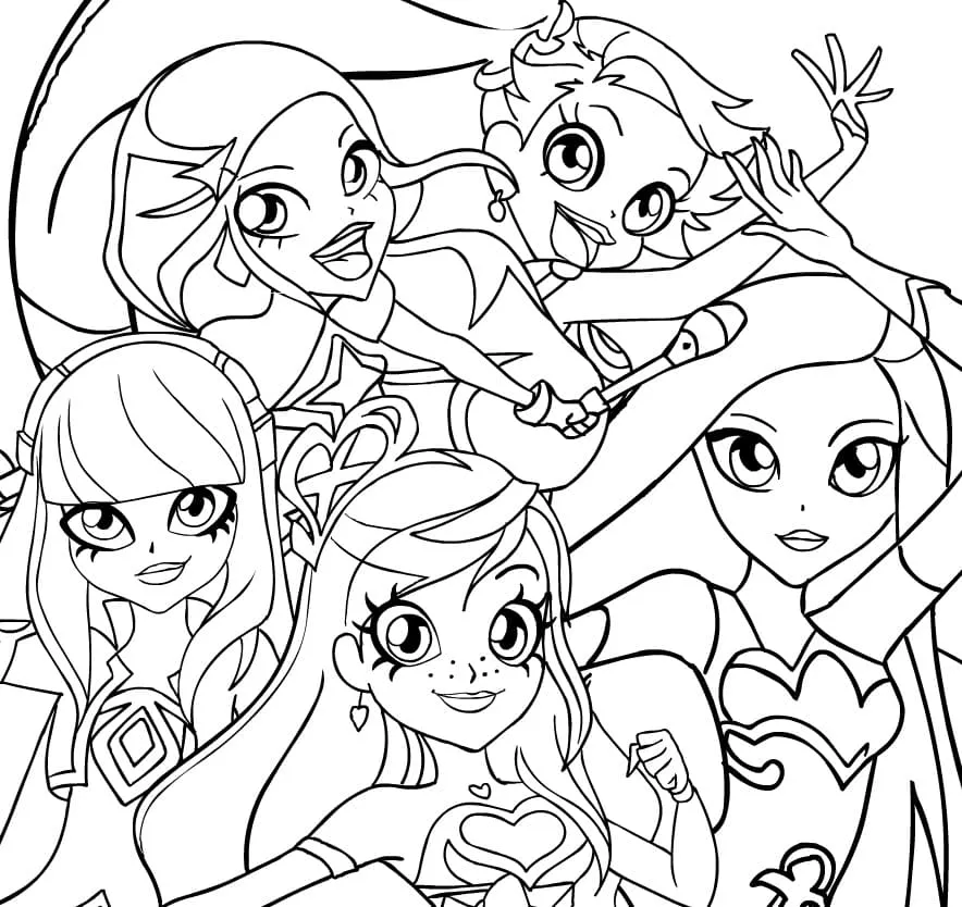 coloriage LoliRock à imprimer pour enfant de 12 ans