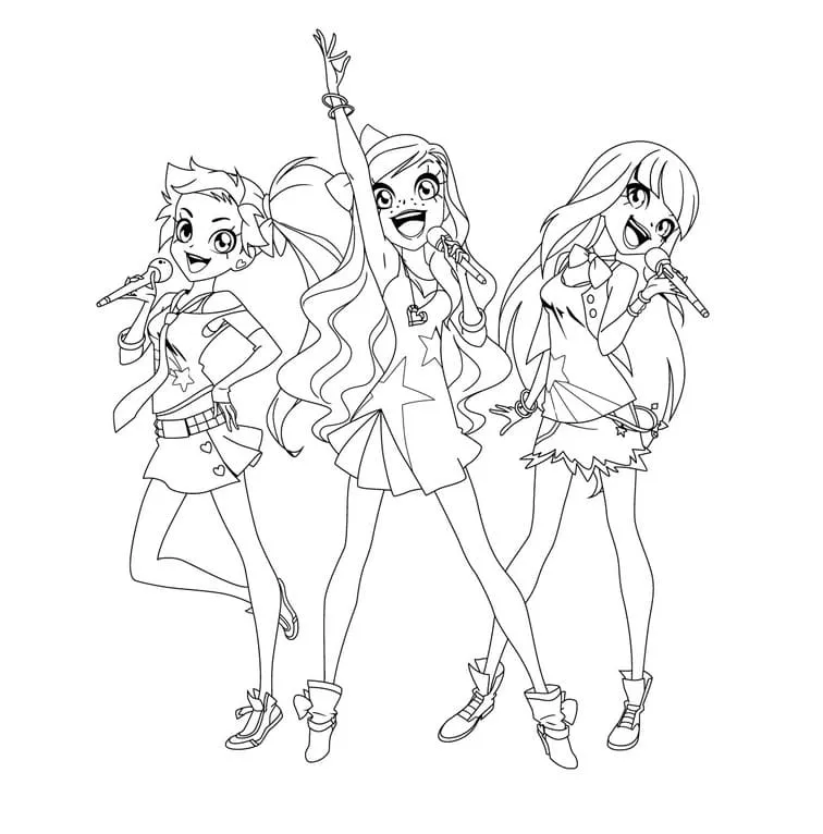 coloriage LoliRock pour enfant de 6 ans