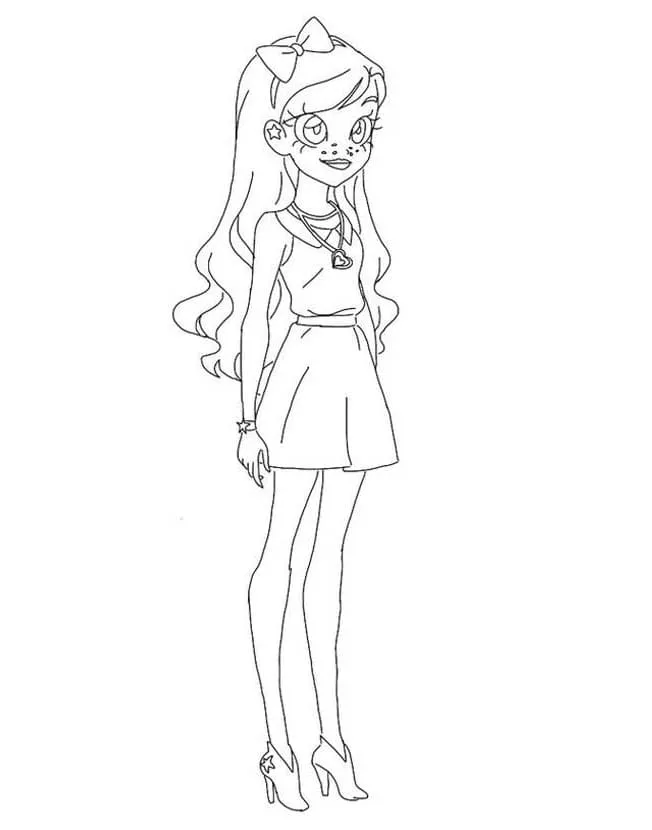 coloriage LoliRock et decoupage a imprimer gratuit