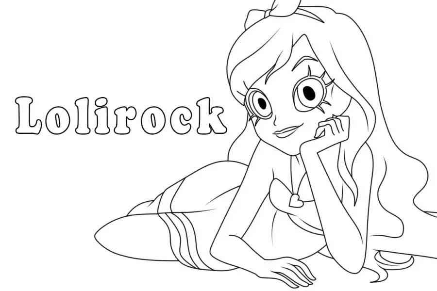 coloriage LoliRock et découpage à imprimer 1