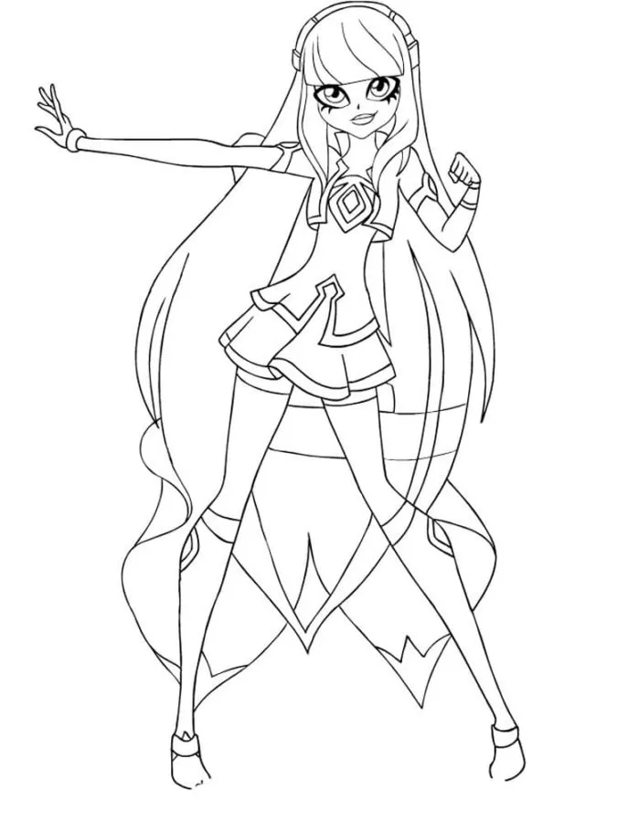 coloriage LoliRock pour enfants