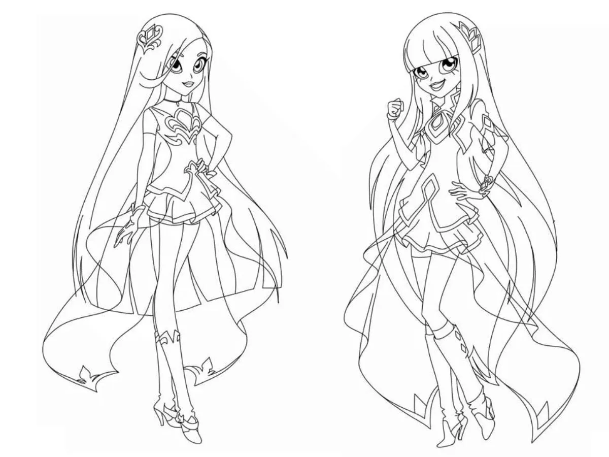 image de coloriage LoliRock pour enfant