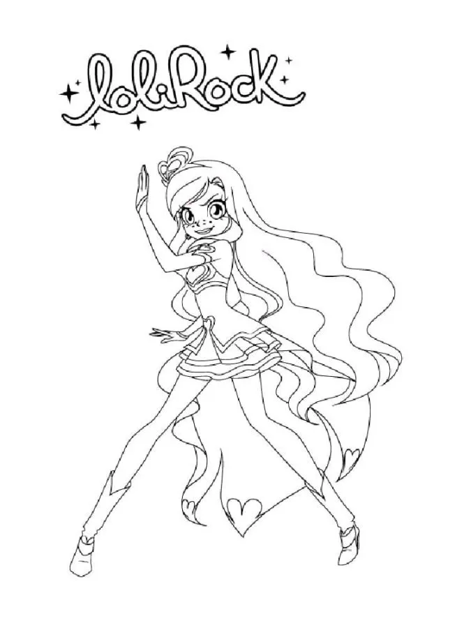 coloriage LoliRock pour enfant de 7 ans