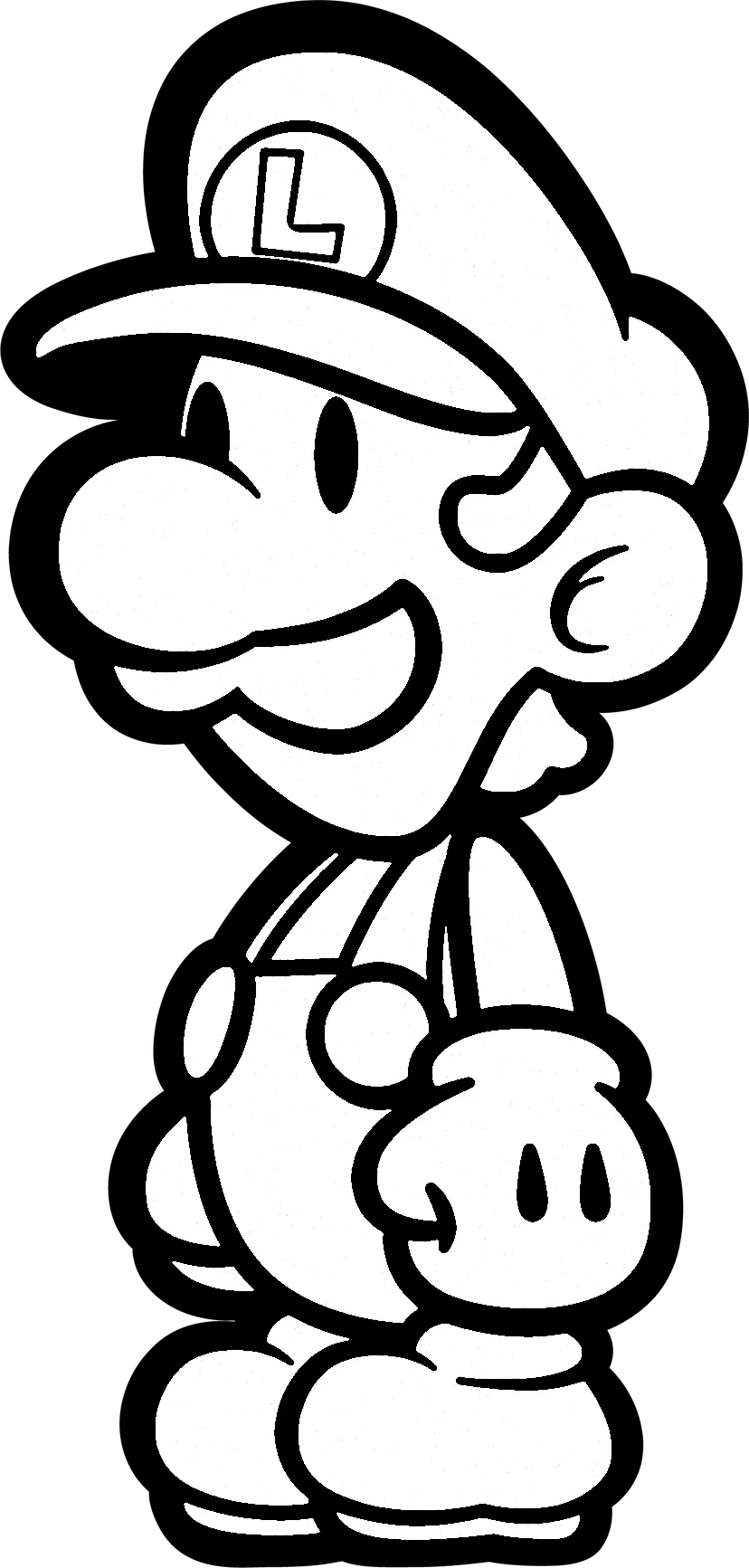 coloriage Luigi pour enfant 2