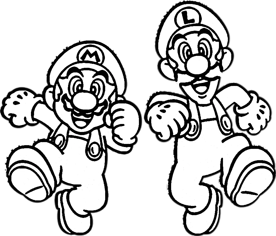 coloriage Luigi en ligne pour enfant