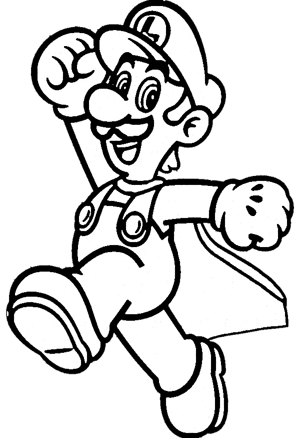 coloriage Luigi pour enfant 1