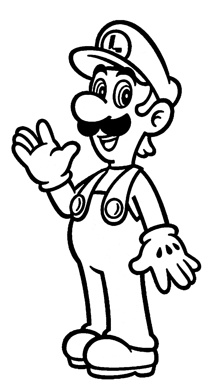 coloriage Luigi pour enfant