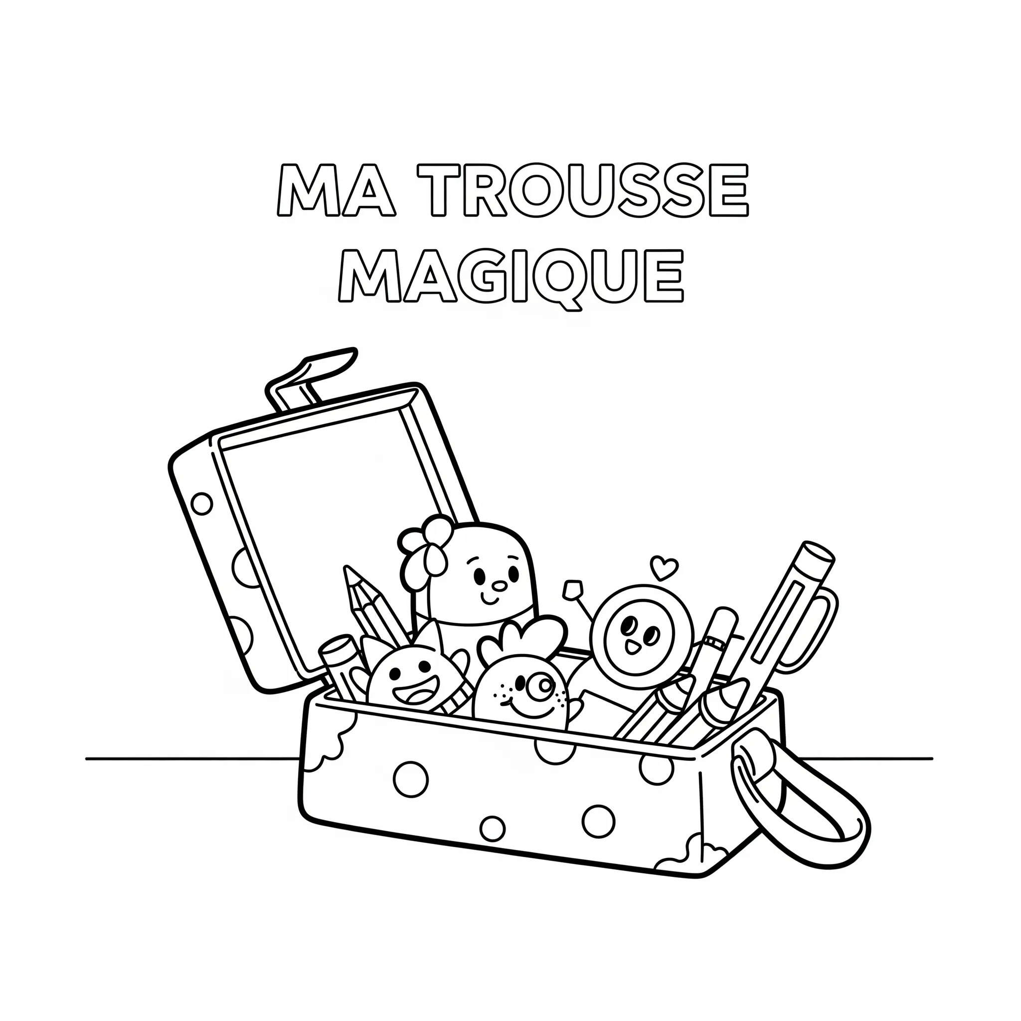 coloriage Ma Trousse Magique gratuit pour enfants