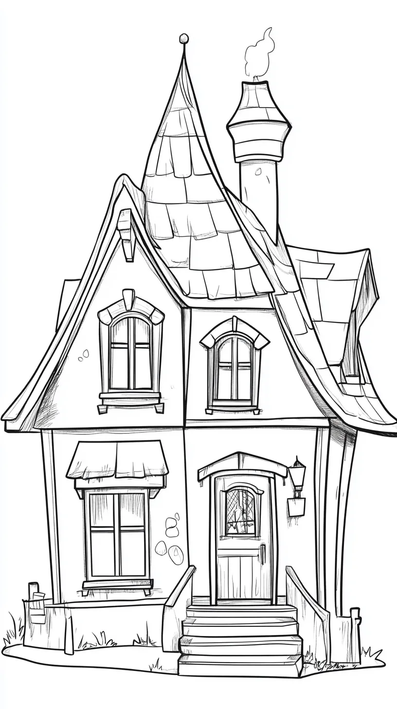 coloriage Maison à imprimer