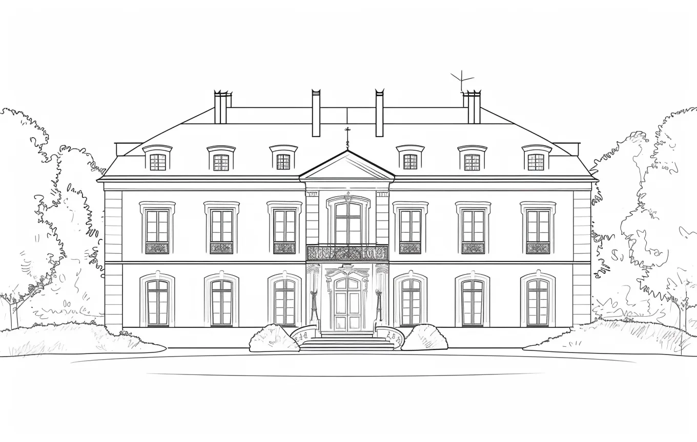 a imprimer coloriage Maison gratuit