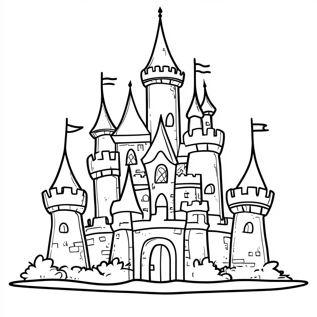 coloriage Maison pour enfants a imprimer gratuit 1