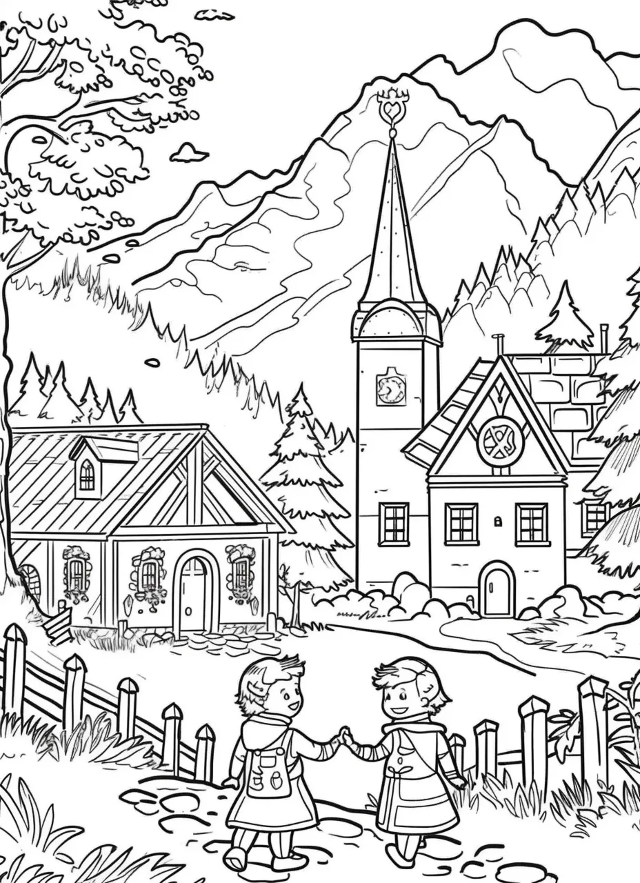 coloriage Maison gratuit en ligne 1