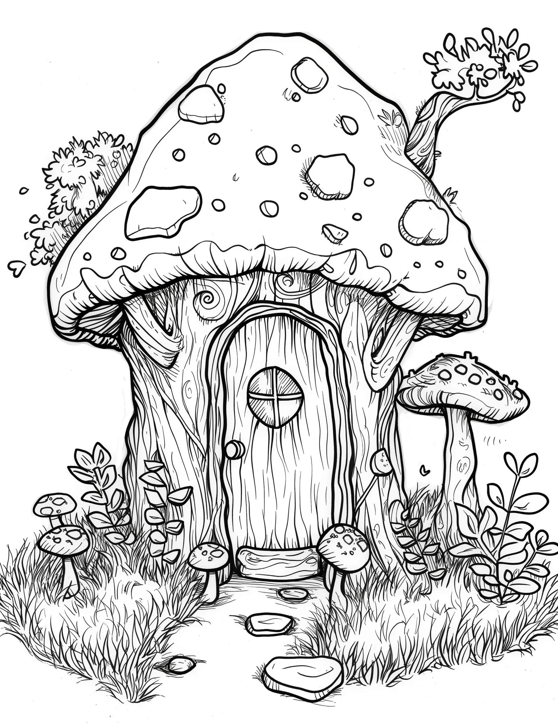 coloriage Maison pour enfant de 8 ans