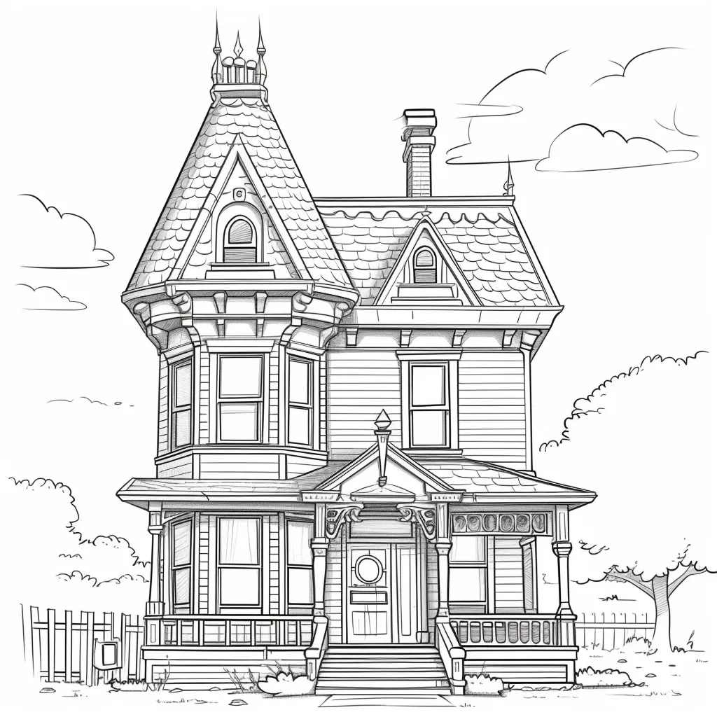 coloriage Maison gratuit pour enfants