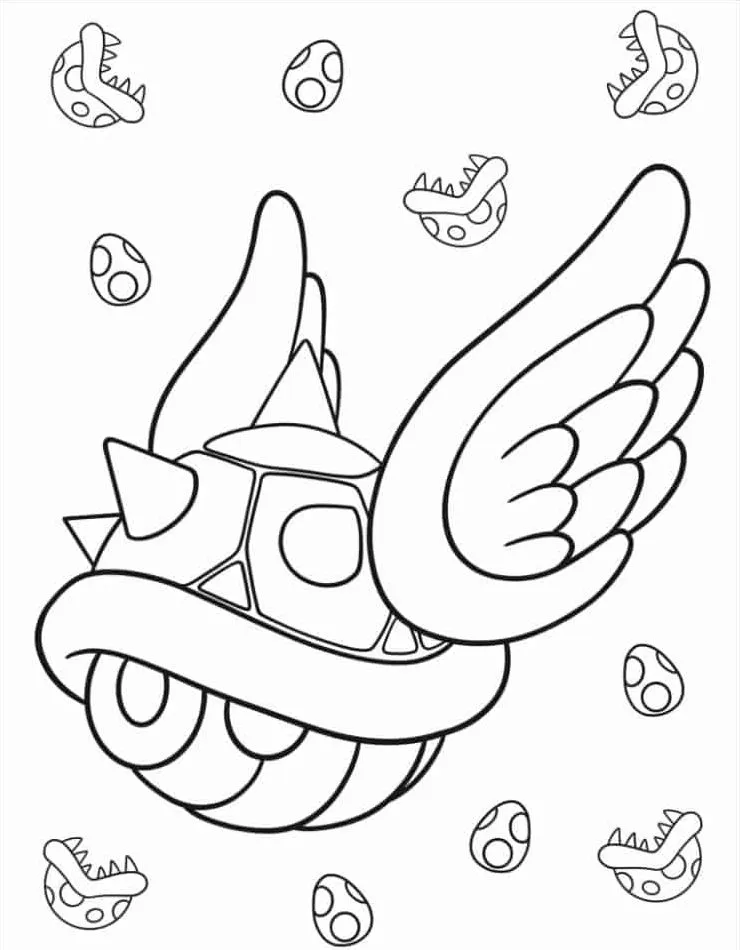 coloriage Mario Kart à imprimer pour enfant de 8 ans