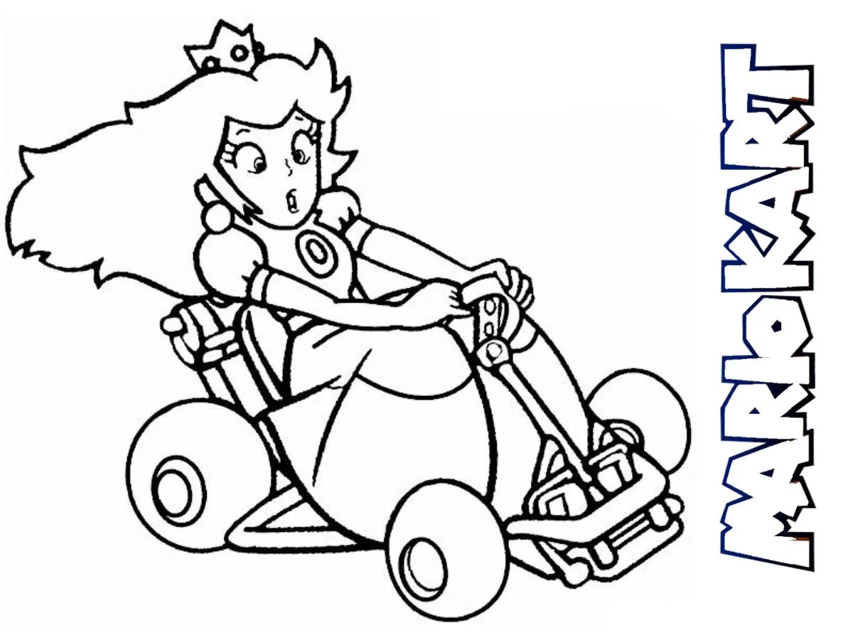 coloriage Mario Kart gratuit