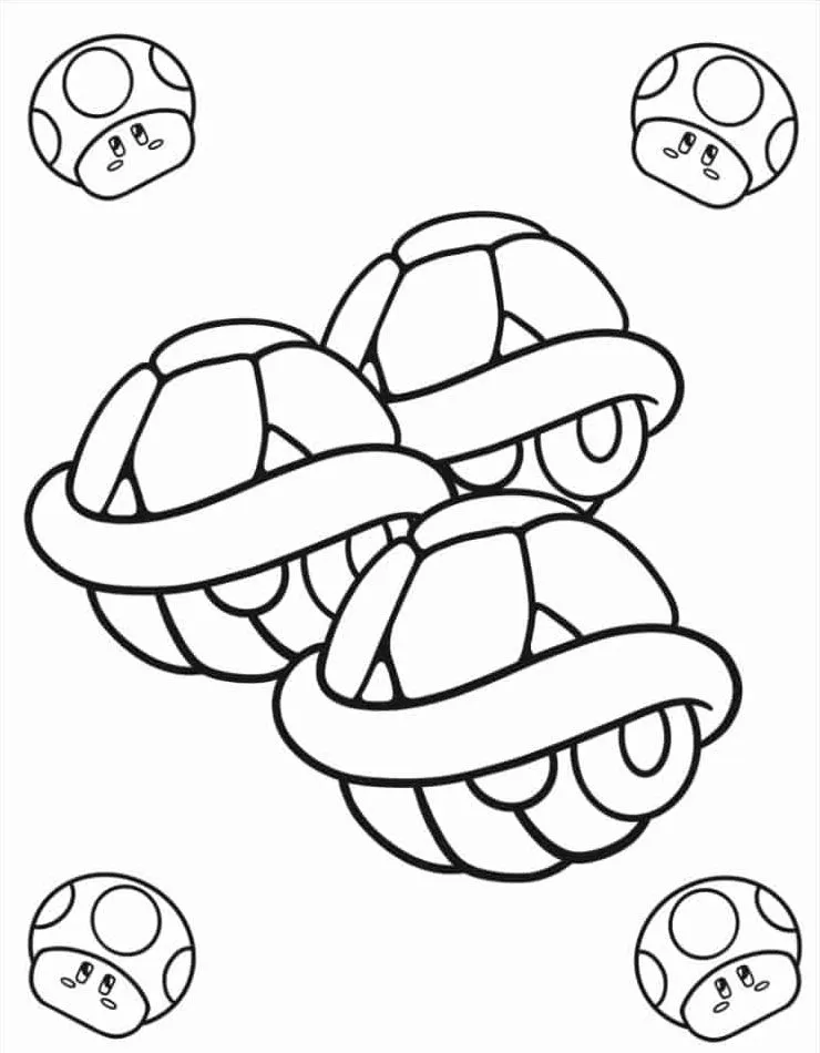 a imprimer coloriage Mario Kart gratuit 1