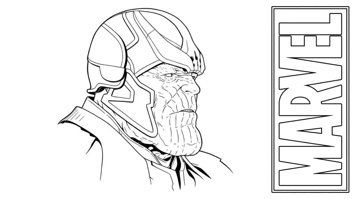 coloriage Marvel à imprimer pour enfant de 8 ans