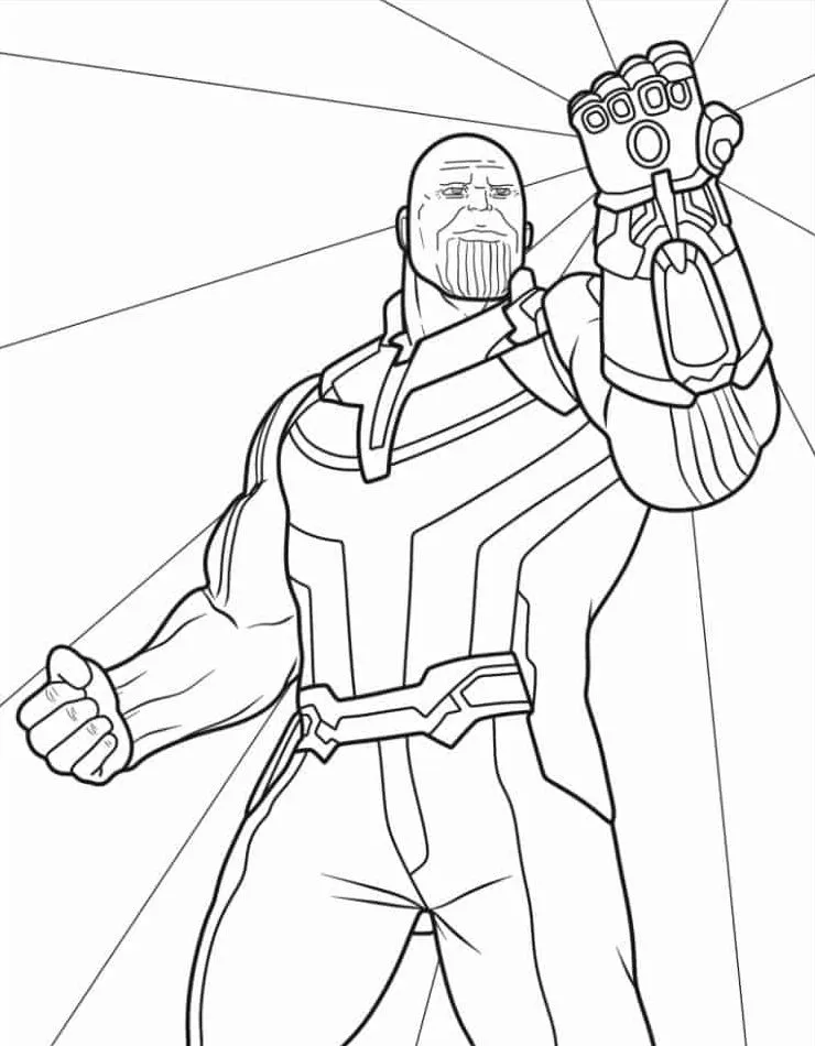 coloriage Marvel gratuit à imprimer