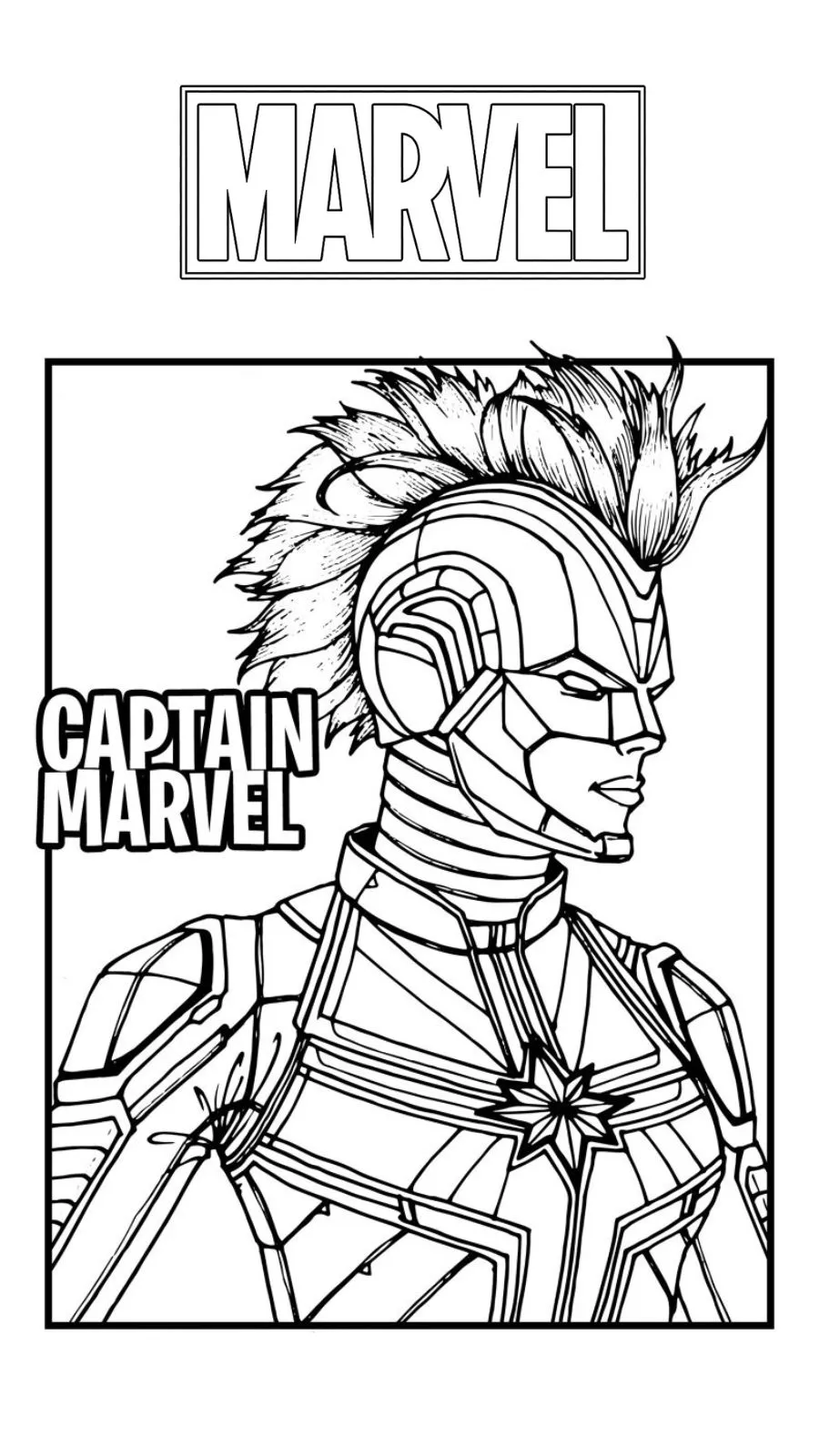 image pour coloriage Marvel enfant