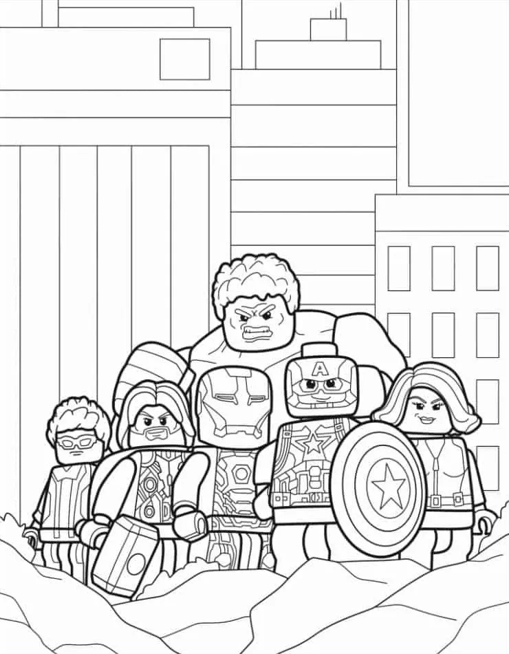 coloriage Marvel à imprimer pdf