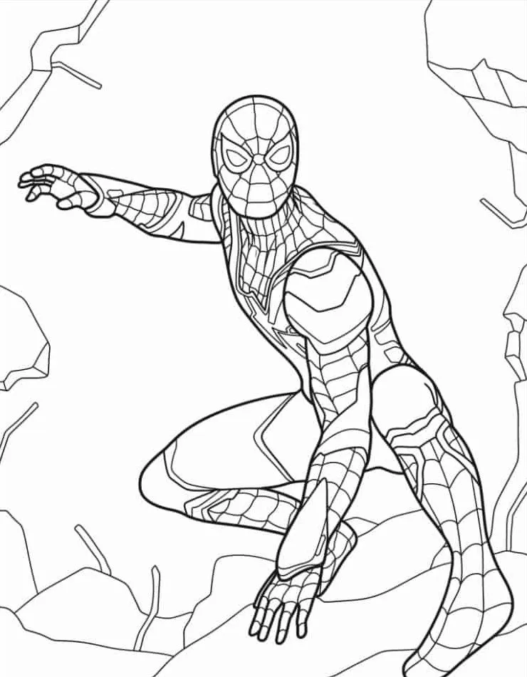 coloriage Marvel pour enfant à imprimer