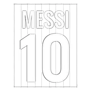 coloriage Messi à imprimer gratuitement pdf